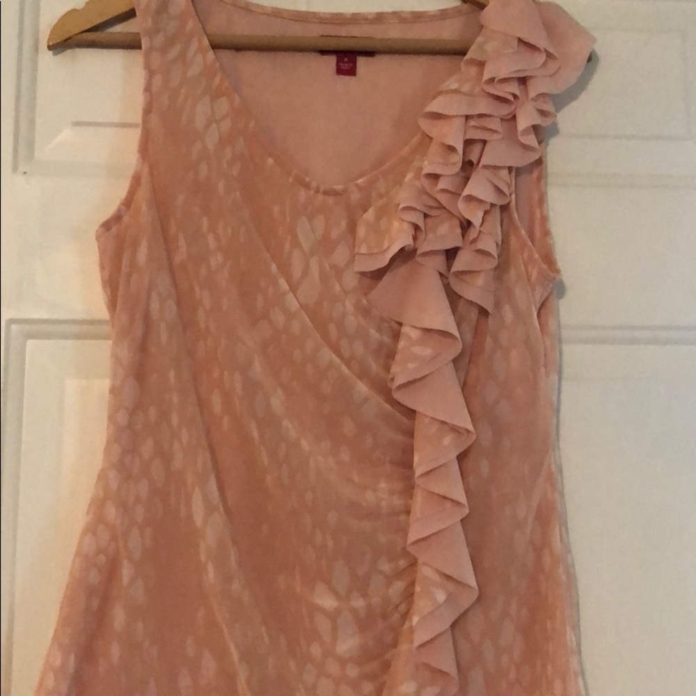 Elle ruffled lined top